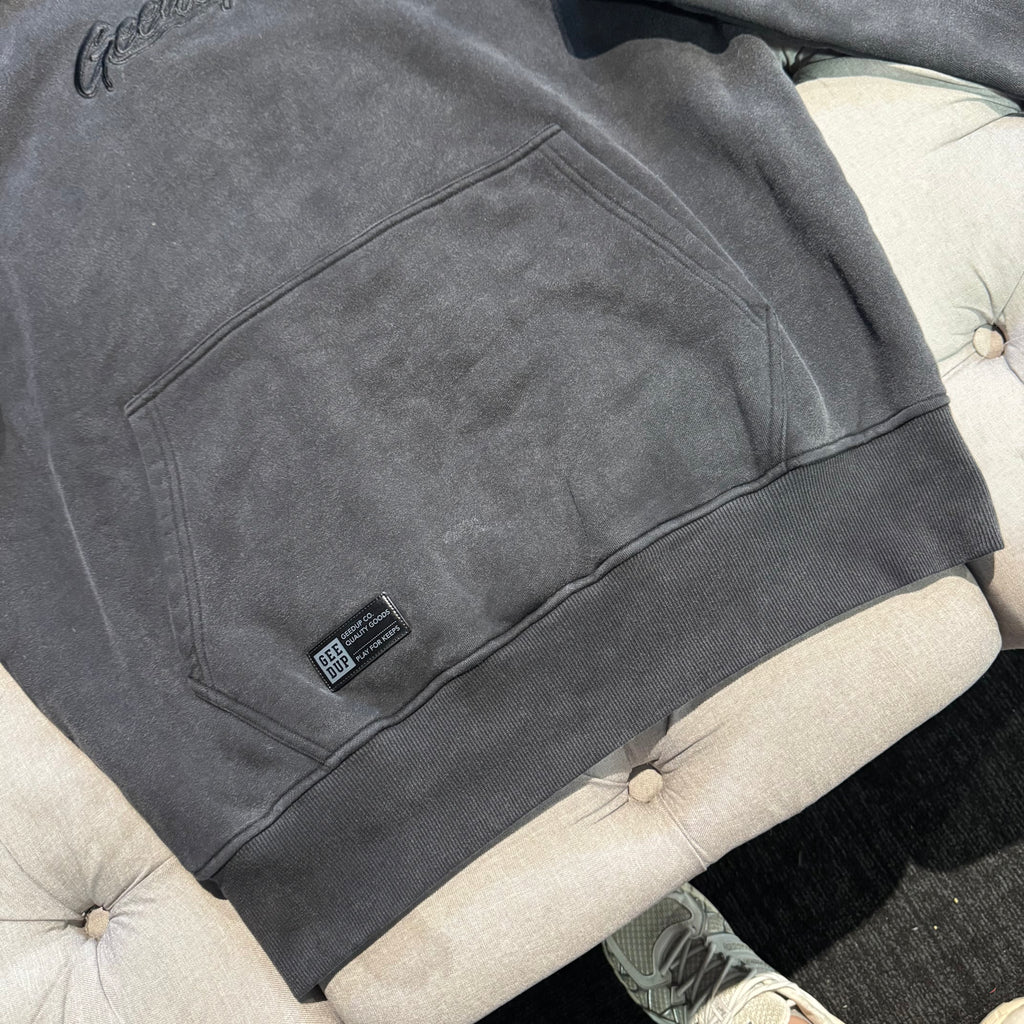 Geedup OS Script Hoodie 'Washed Black' (Second hand)