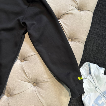 Geedup Handstyle Hoodie 'Black Neon Green' (Second hand)