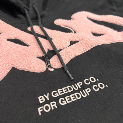 Geedup Handstyle Hoodie 'Black Pink' (Second hand)