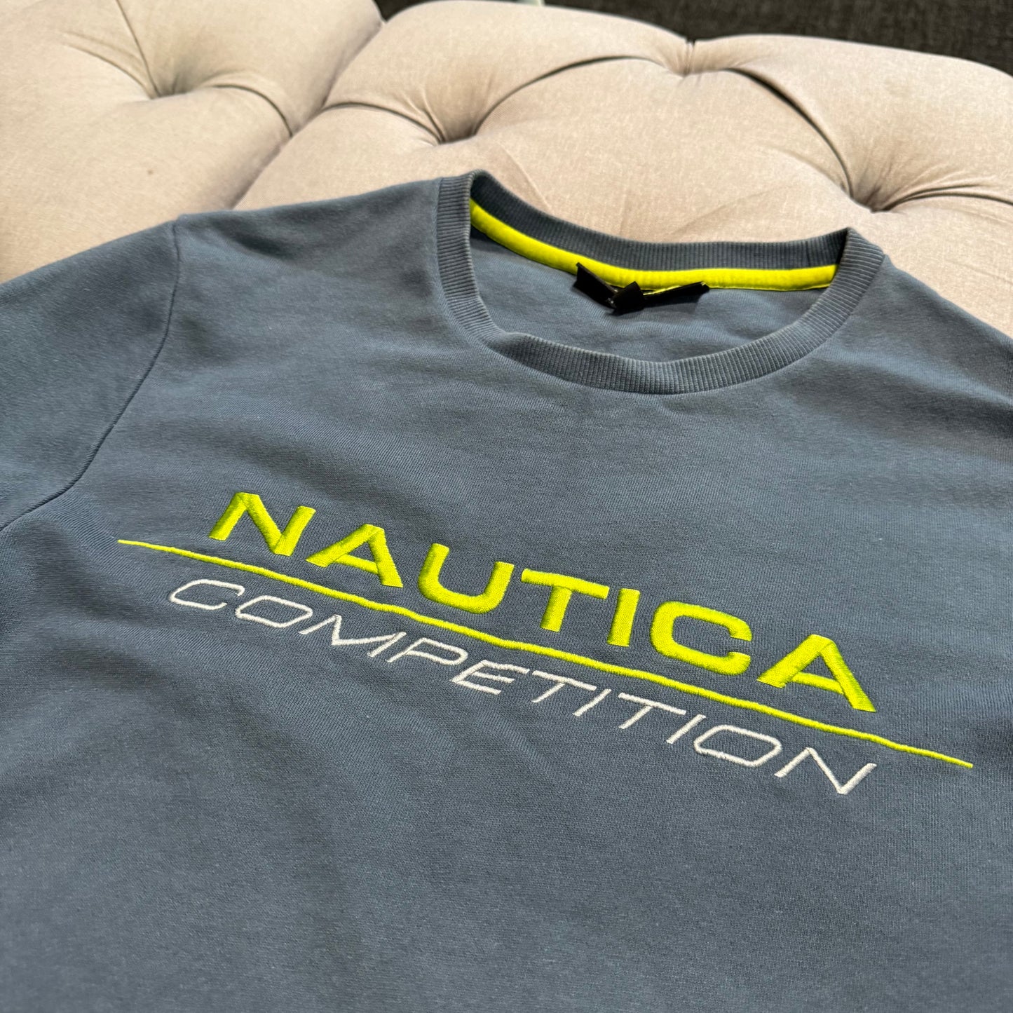 Nautica Competition Crewneck 'Navy Yellow' (Second hand)