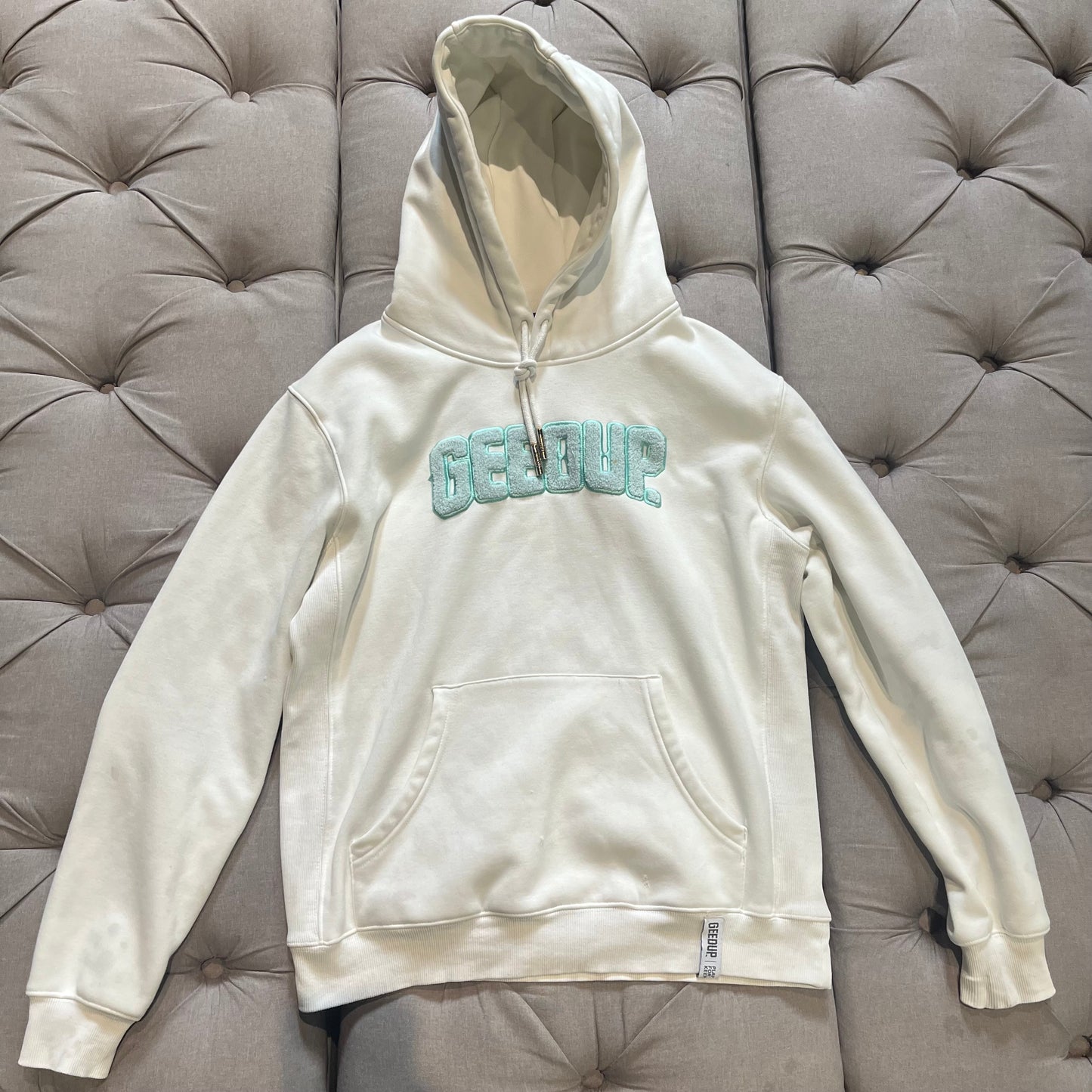 Geedup Play For Keeps Hoodie 'Bone Teal' (Second hand)