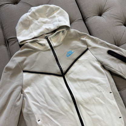 Nike Tech Fleece Jacket 'White Grey Blue' (Second hand)