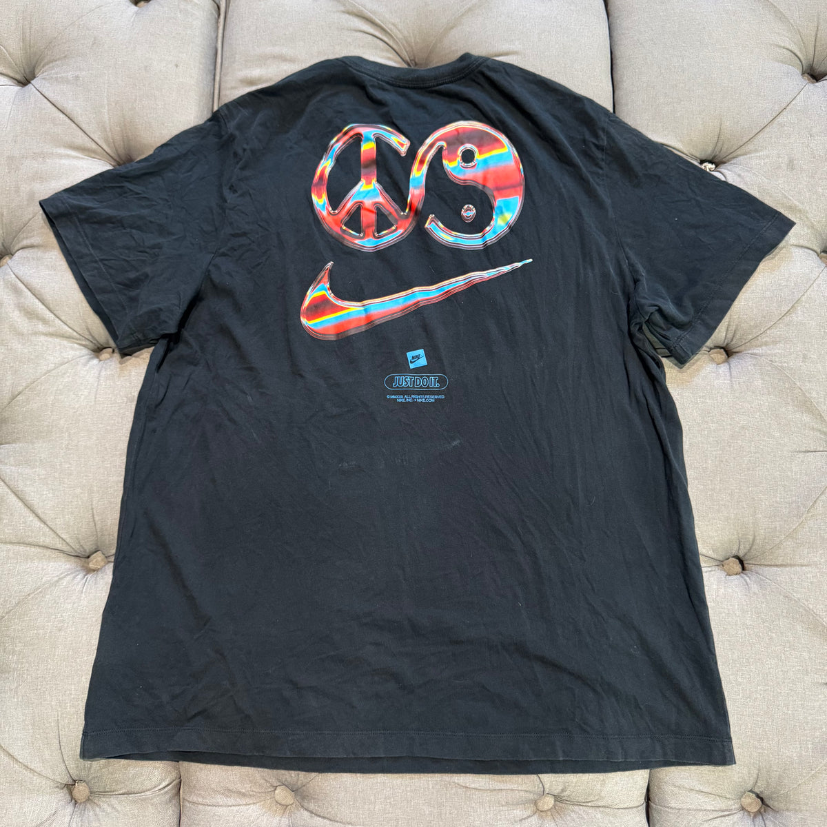 Nike Ying & Yan Peace T-Shirt 'Black' (Second hand)