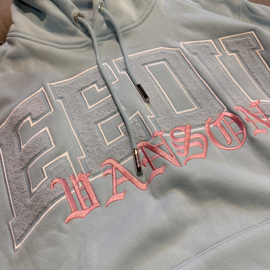 Geedup X Vanson Team Logo Hoodie 'Light Blue' (Brand New)