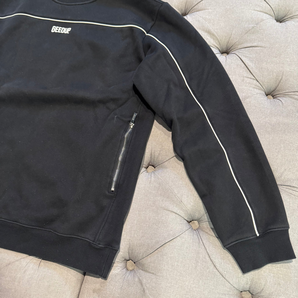 Geedup Play For Keeps Crewneck 'Black White' (Second hand)