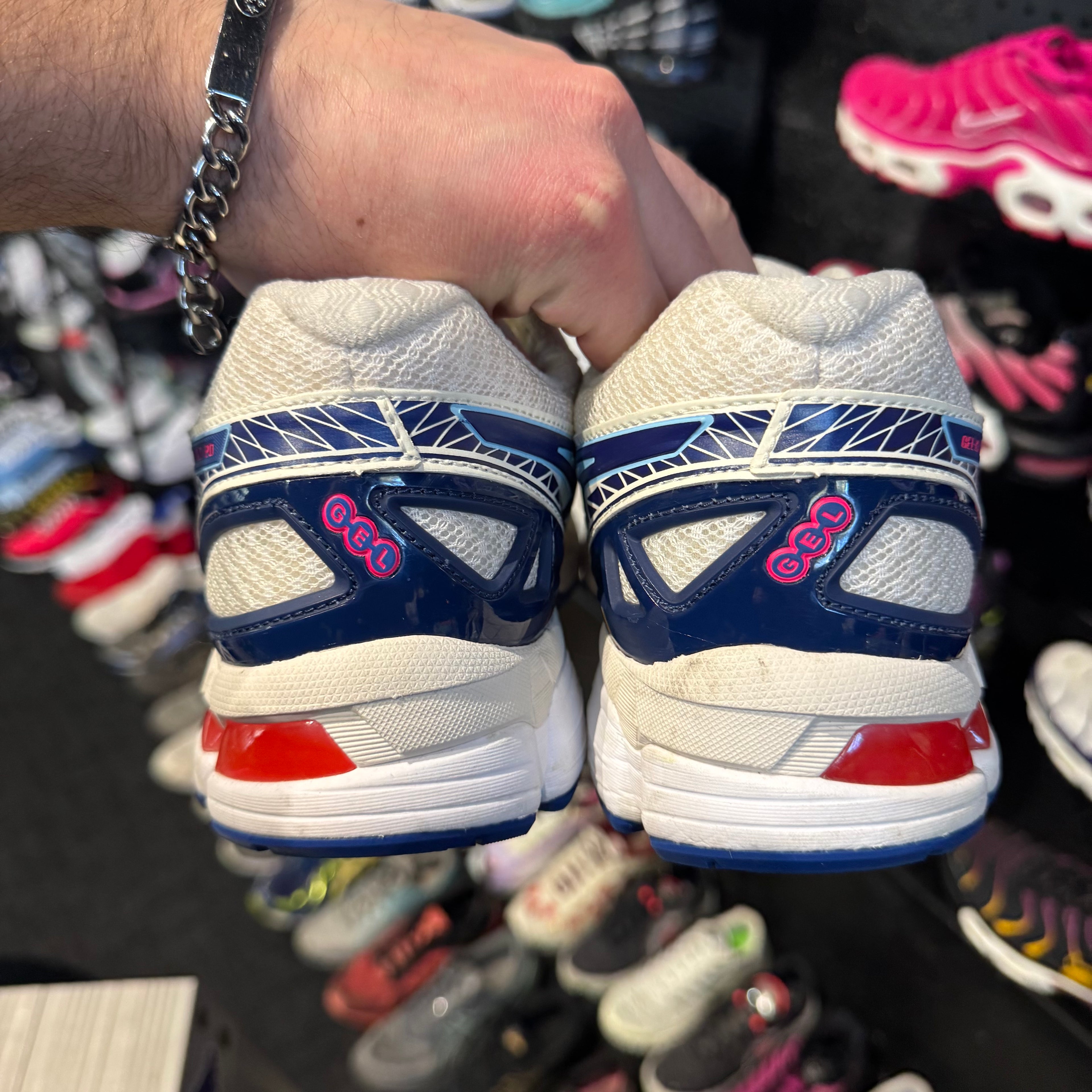 Asics Gel Kayano 20 'Cream Deep Marine Blue' (Second hand)