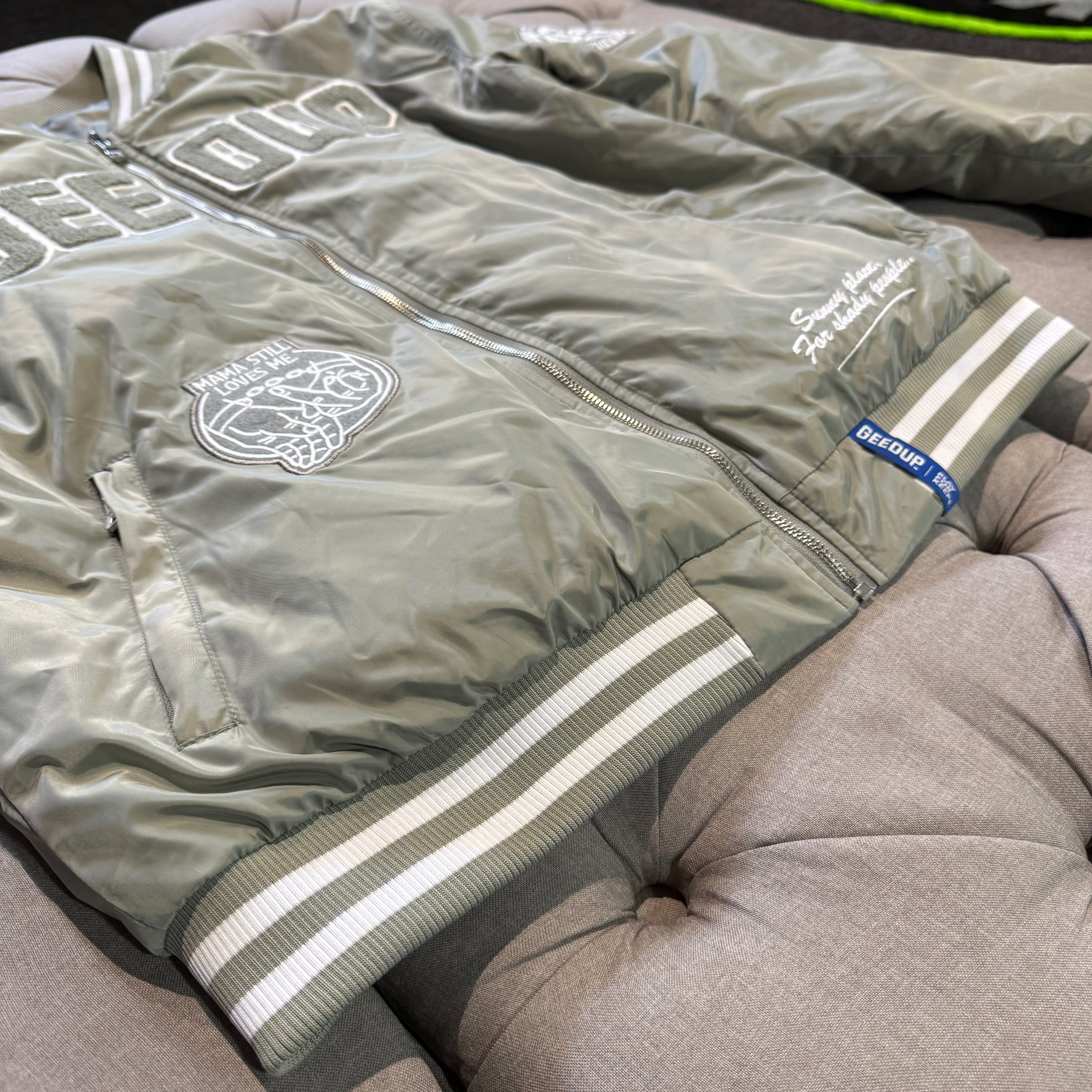Geedup Los Angeles Bomber Jacket 'Khaki' (Second hand)