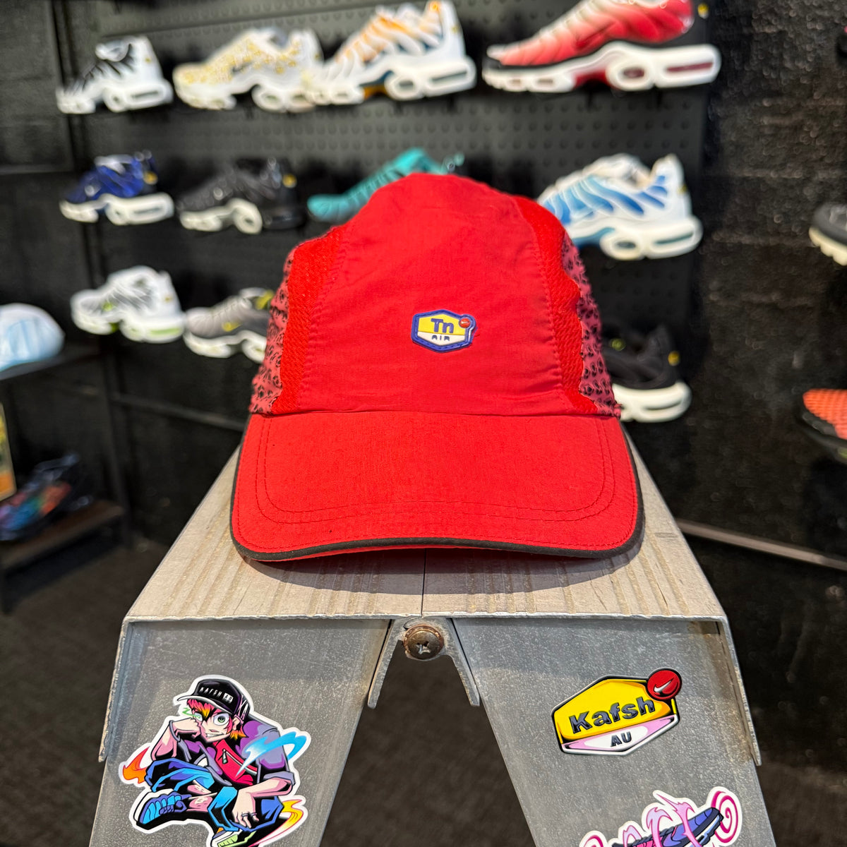 Nike Tri Panel Hexagon Gradient TN Cap 'Red Dusty Pink' 2003 (Second Hand)