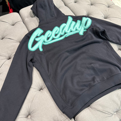 Geedup Script Logo Hoodie 'Navy Green' (Second hand)