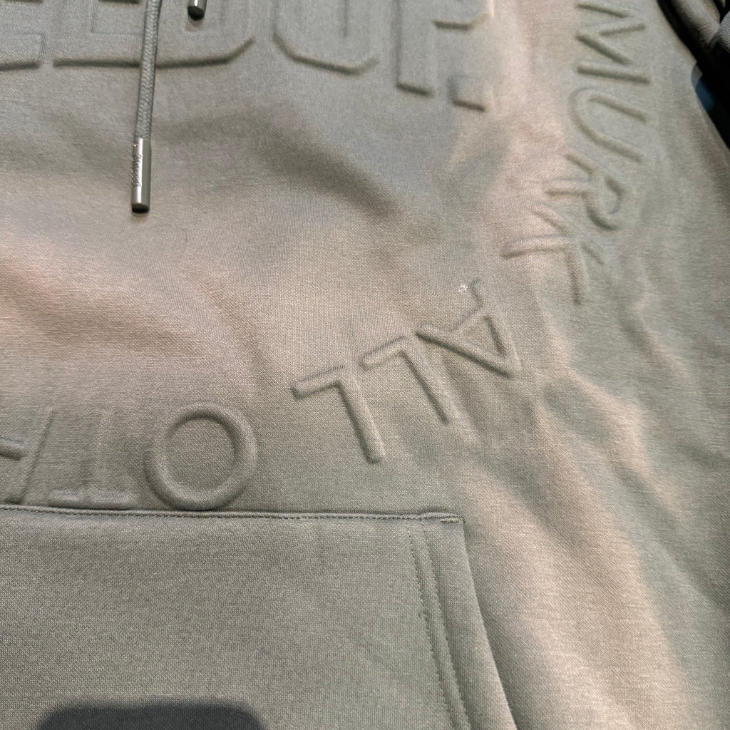 Geedup O/S Emblem Emboss Hoodie 'Military Green' (Second hand)