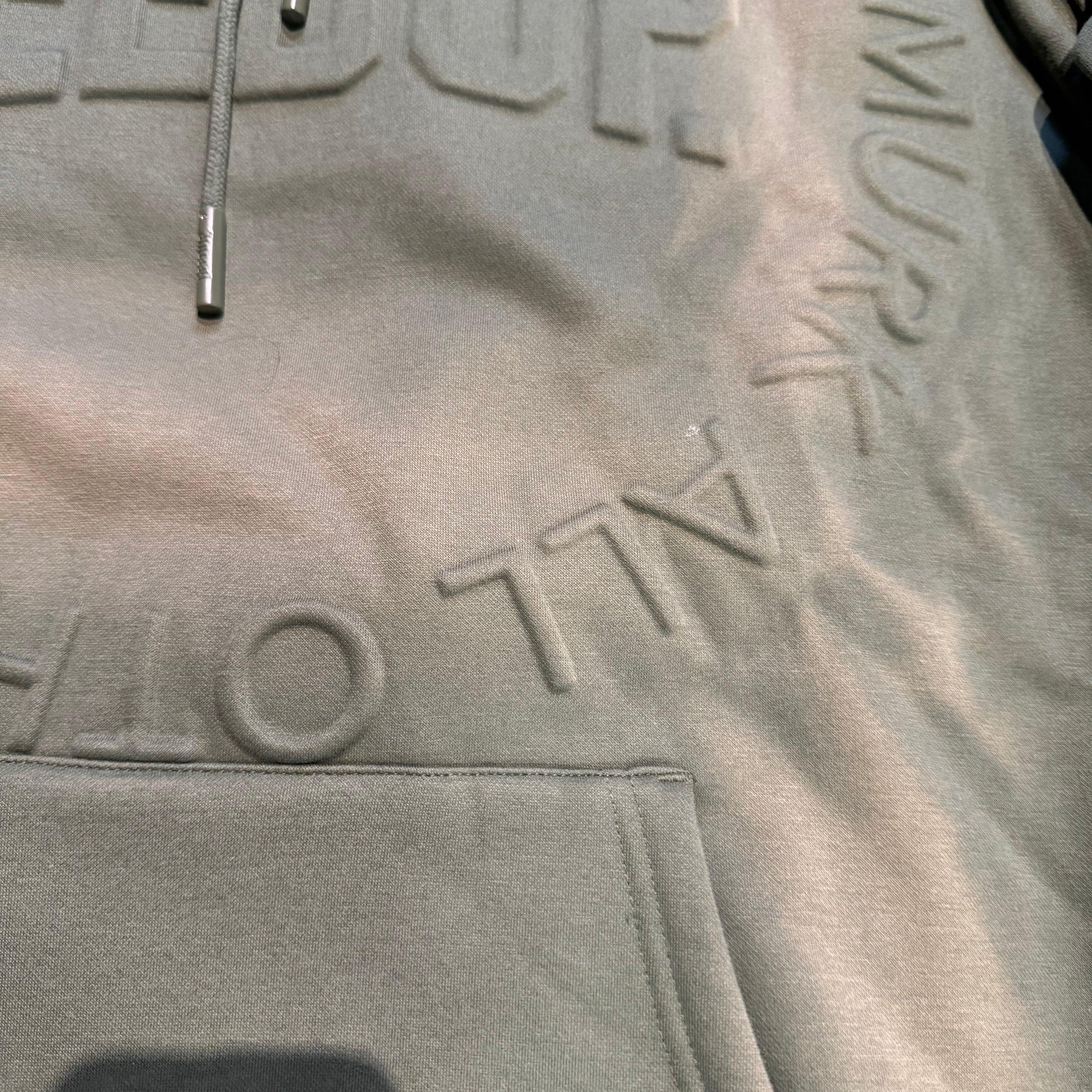 Geedup O/S Emblem Emboss Hoodie 'Military Green' (Second hand)