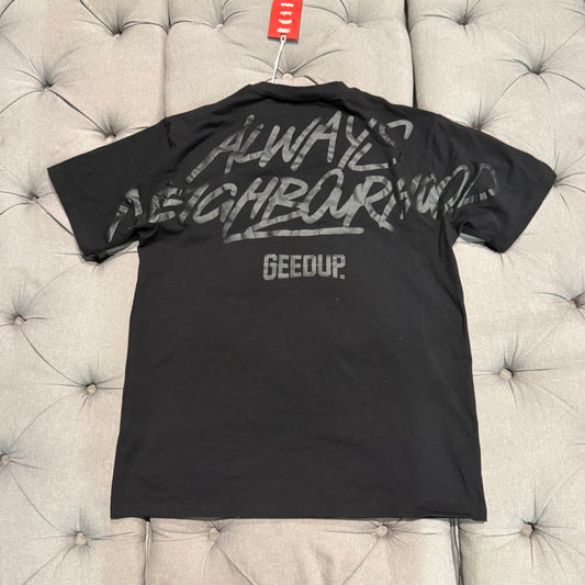 Geedup Always Neighbourhood T-shirt 'Blackout' (Brand New)