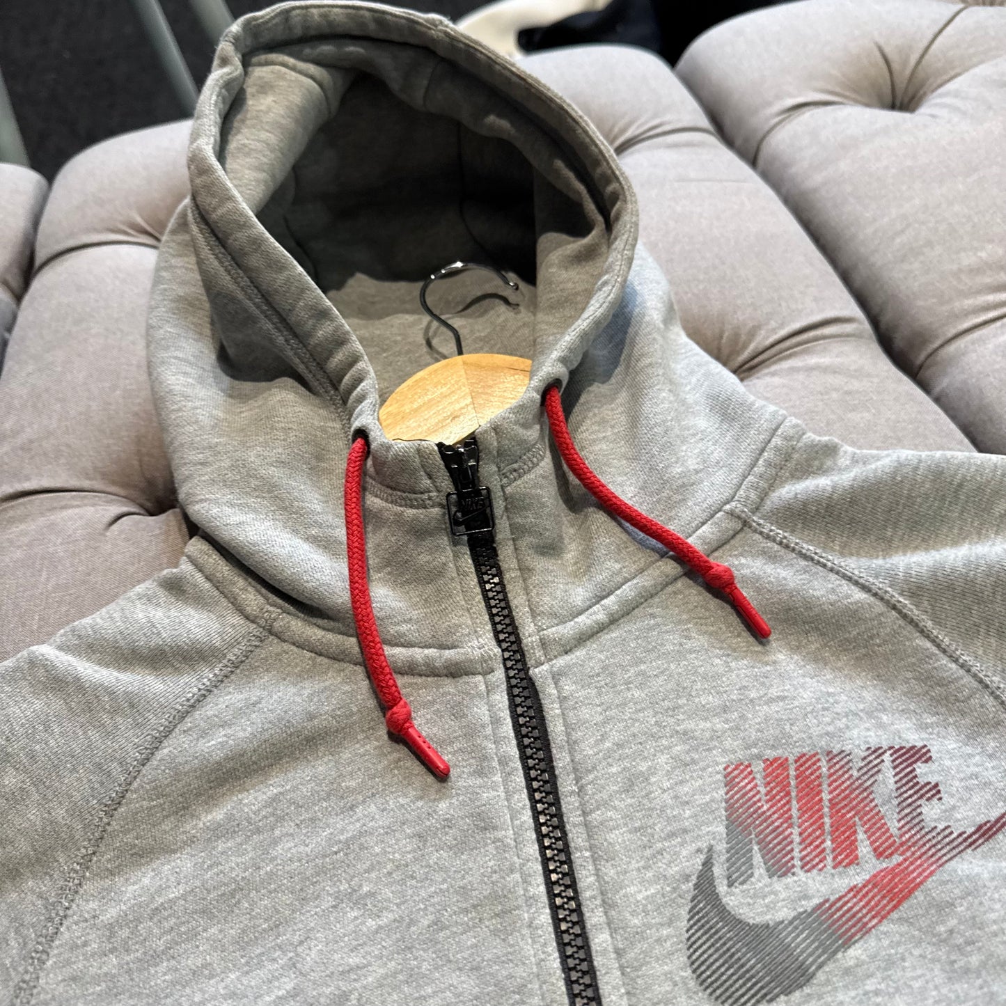 Nike Zip Up Jacket 'Grey Pink' logo (Second hand)