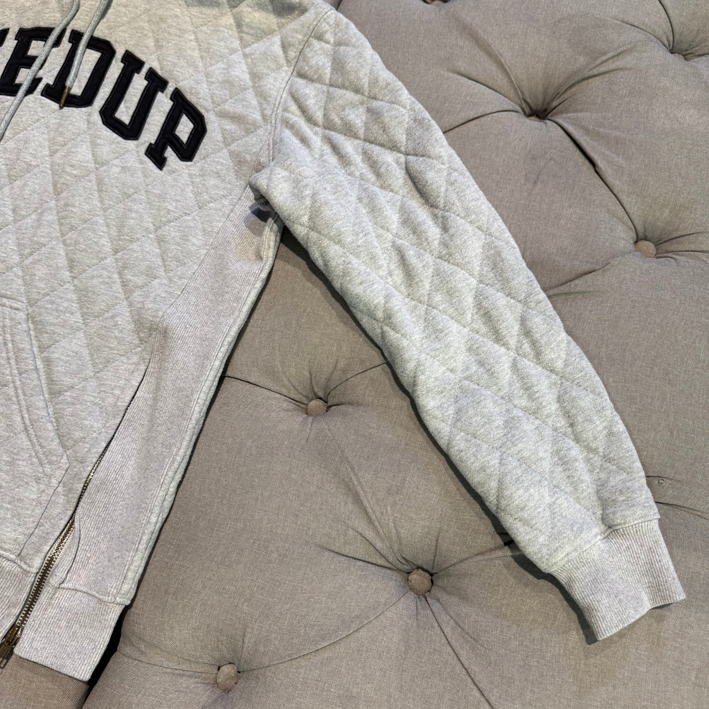 Geedup Quilt Logo Hoodie 'Grey' (Second hand)