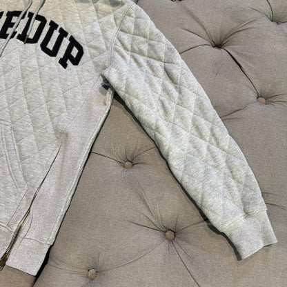 Geedup Quilt Logo Hoodie 'Grey' (Second hand)