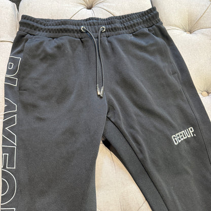 Geedup PFK Nylon Track Pants 'Black Grey' (Second hand)