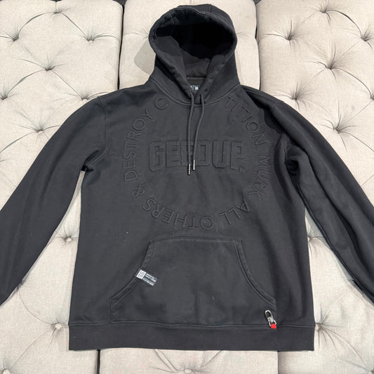 Geedup Embossed Logo Hoodie 'Black' (Second hand)