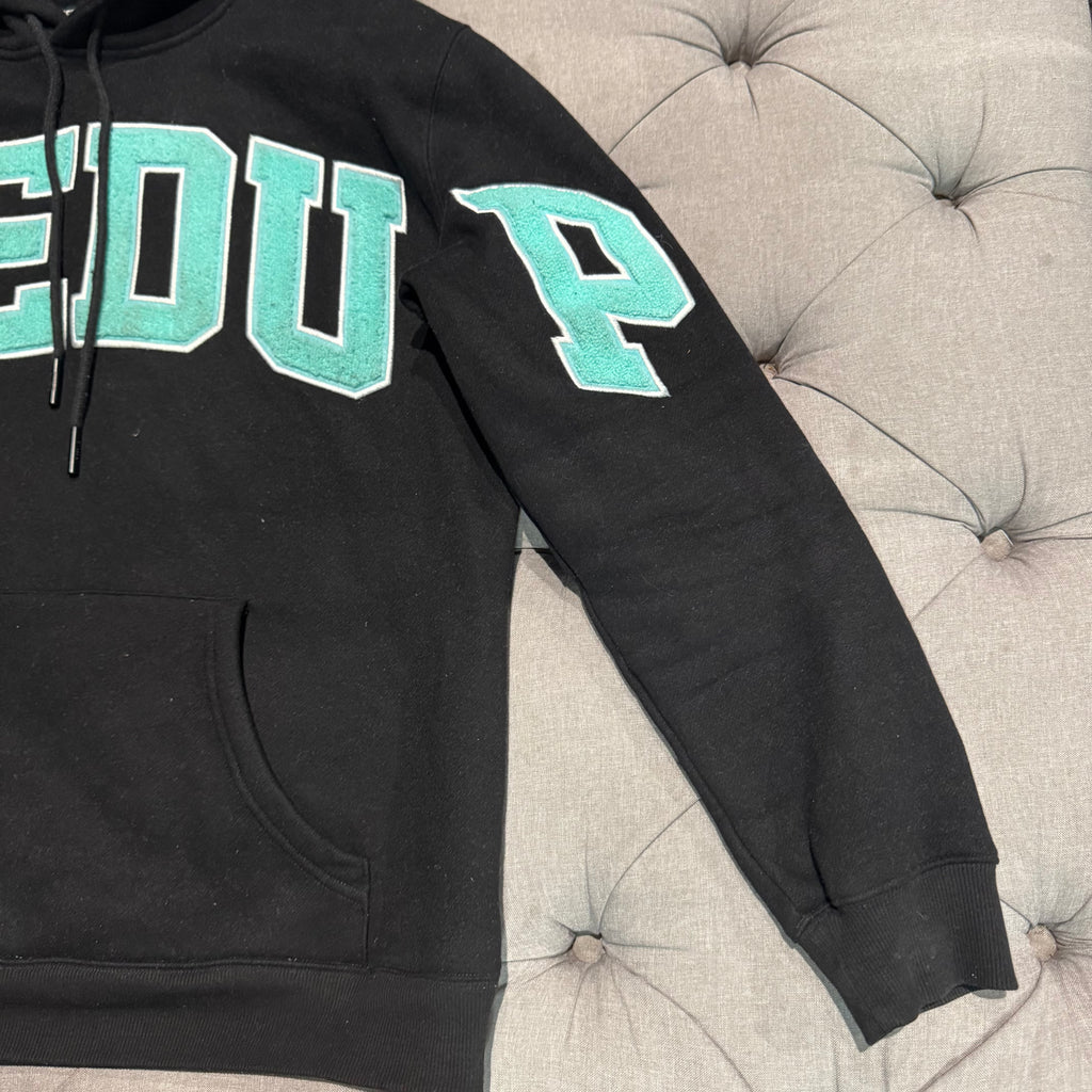 Geedup Team Logo Hoodie 'Black Teal' (Second hand)