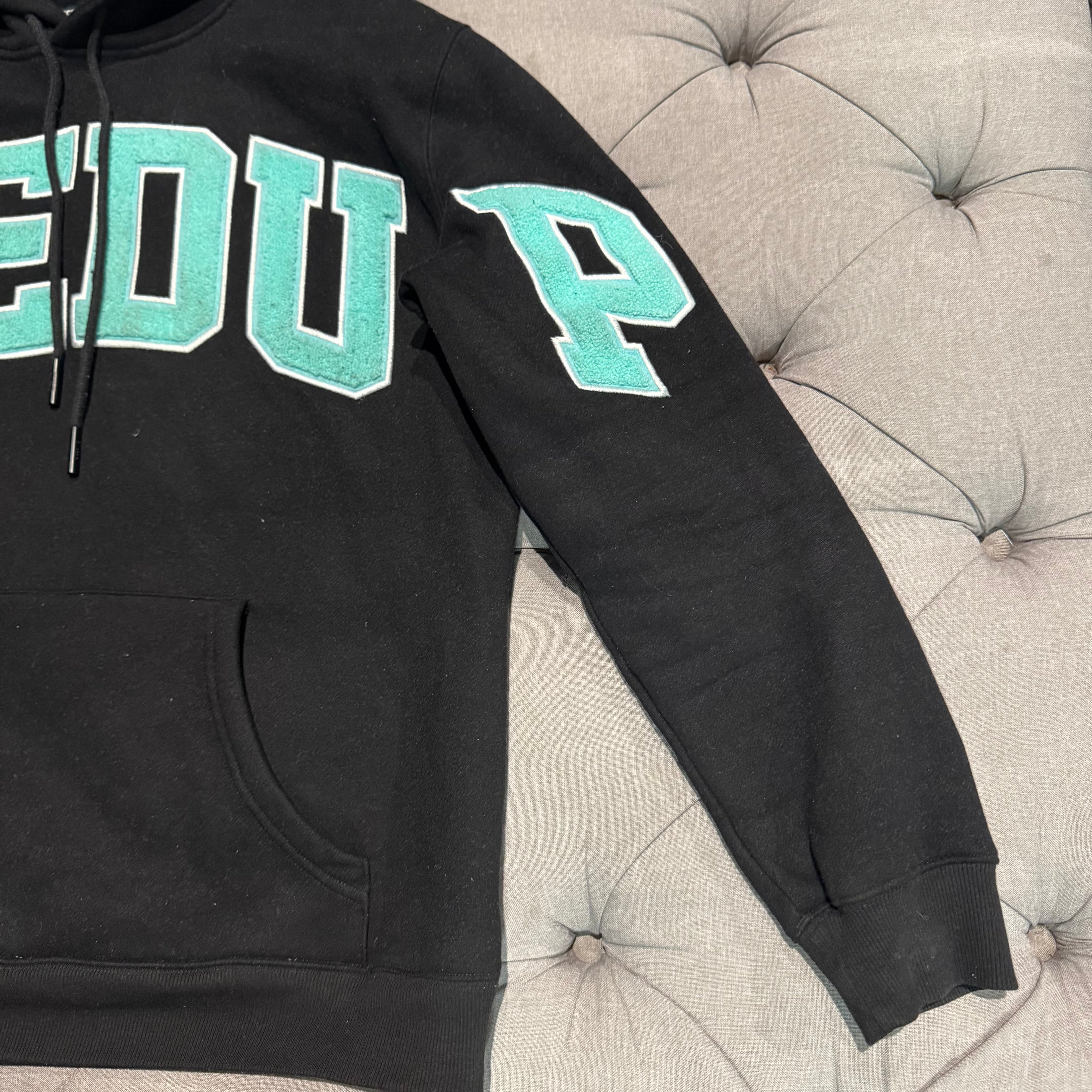 Geedup Team Logo Hoodie 'Black Teal' (Second hand)