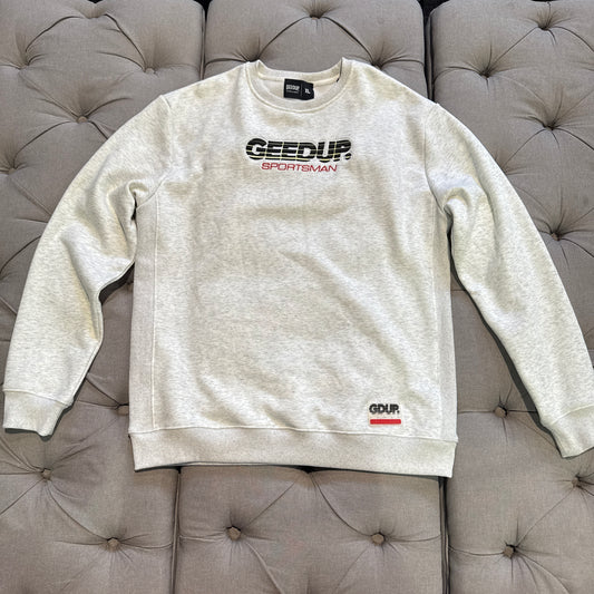 Geedup Sportsman Crewneck 'Marle White Black' (Second hand)