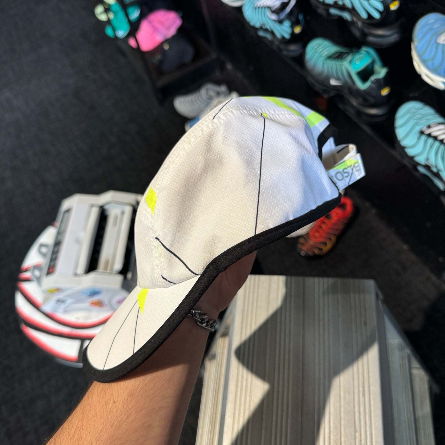 Lacoste Side Logo Cap 'White Neon' (Second hand)