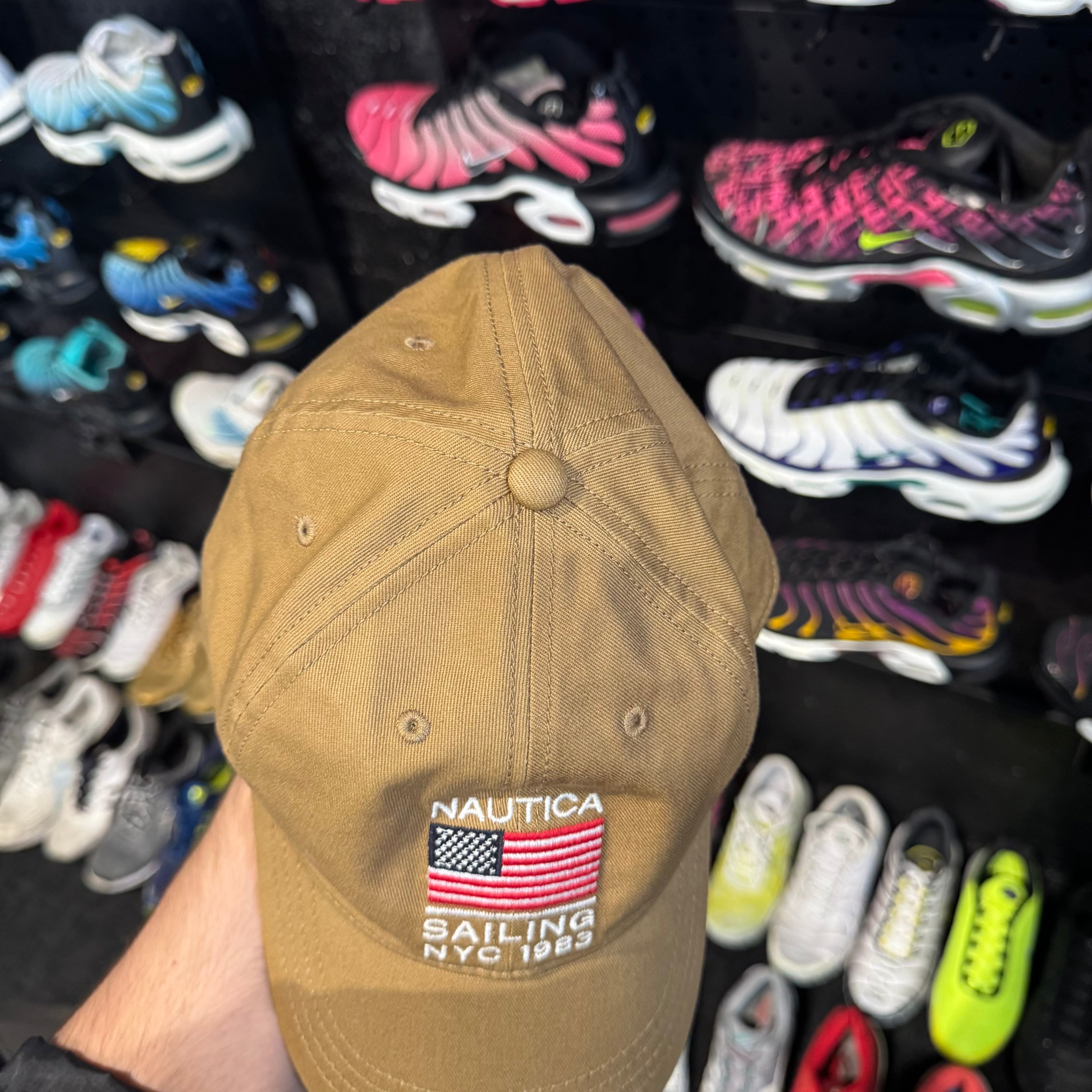 Nautica Sailing NYC USA Flag Cap 'Brown' (Second hand)