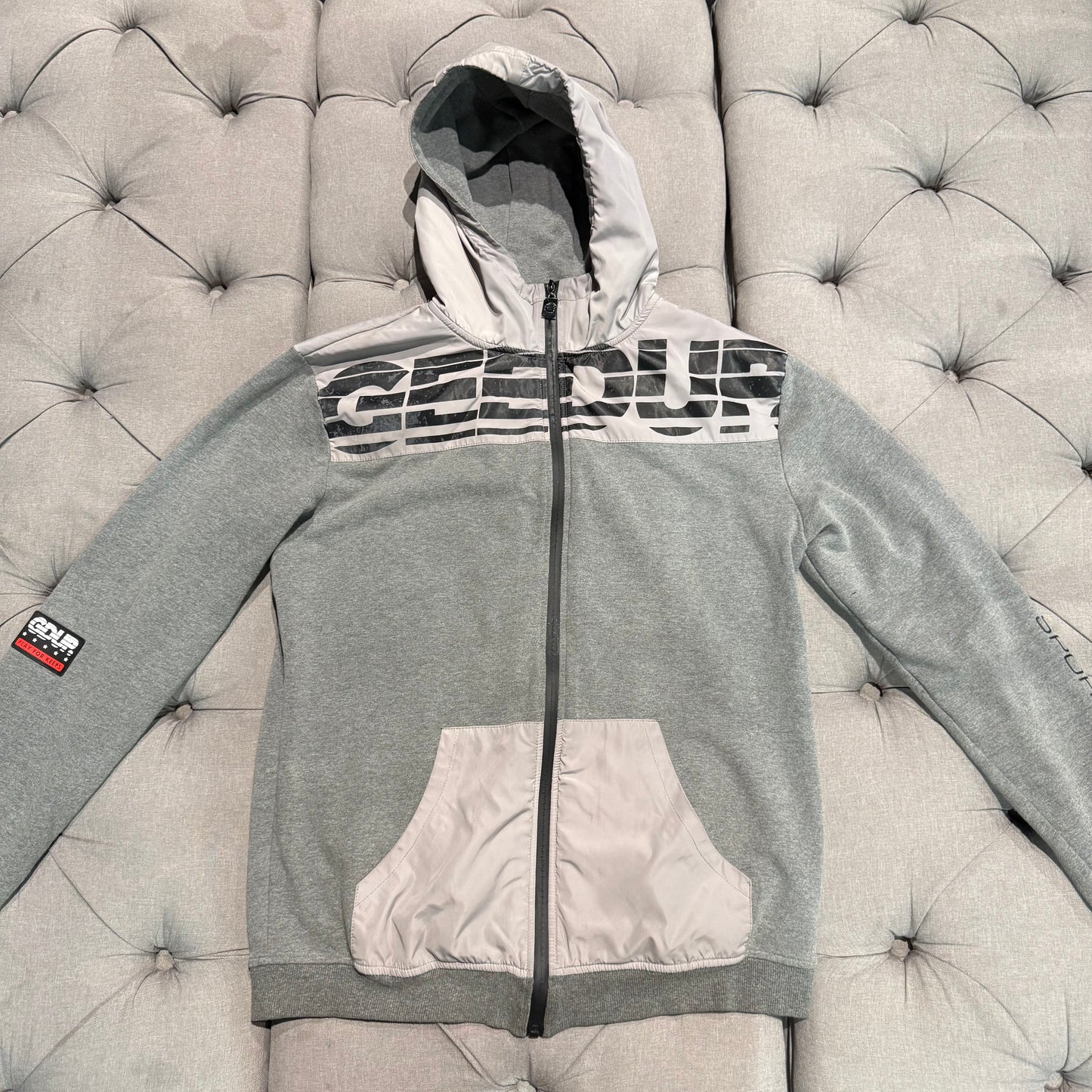 Geedup Sportsman Zip Up Jacket Chest Logo 'Grey' (Second hand)