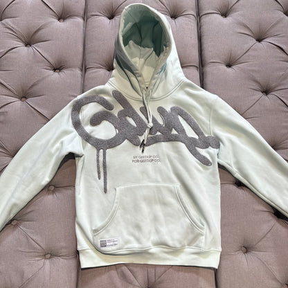 Geedup Handstyle Hoodie 'Teal Grey' (Second hand)