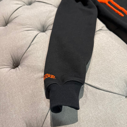 Geedup Handstyle Hoodie 'Black Burnt Orange' (Second hand)