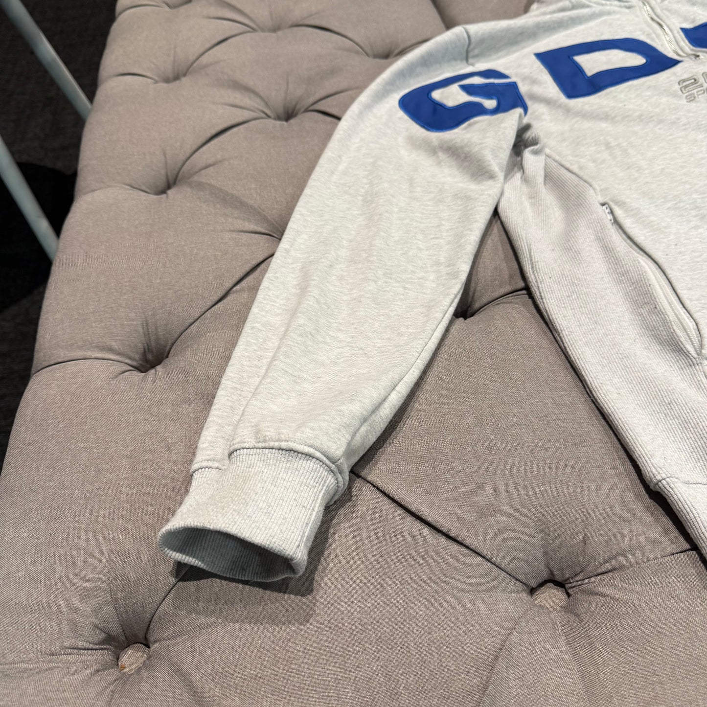 Geedup Since 2010 Sportsman Quarter Zip 'White Marle Blue' (Second hand)