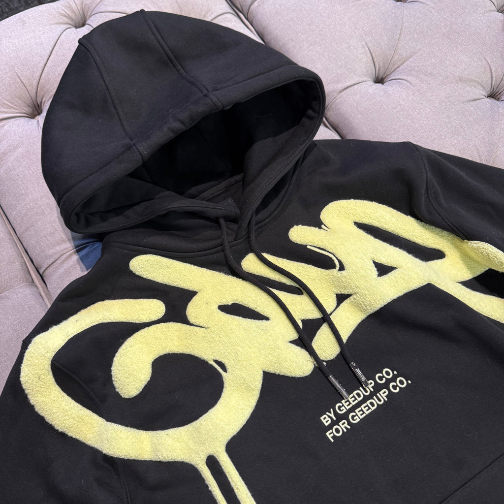 Geedup Handstyle Hoodie 'Black Sorbet' (Second hand)