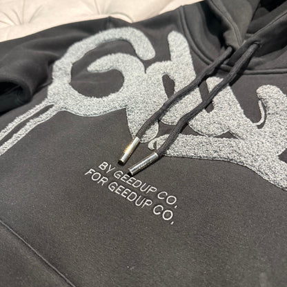 Geedup Handstyle Hoodie 'Grey Black' (Second hand)