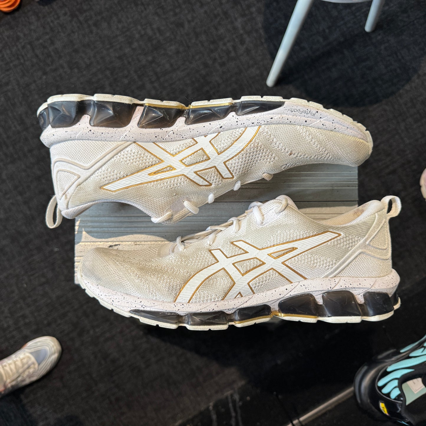 Asics Gel-Quantum 360 7 Knit Tokyo Neon 2.0 'White Black Pure Gold' (Second hand)