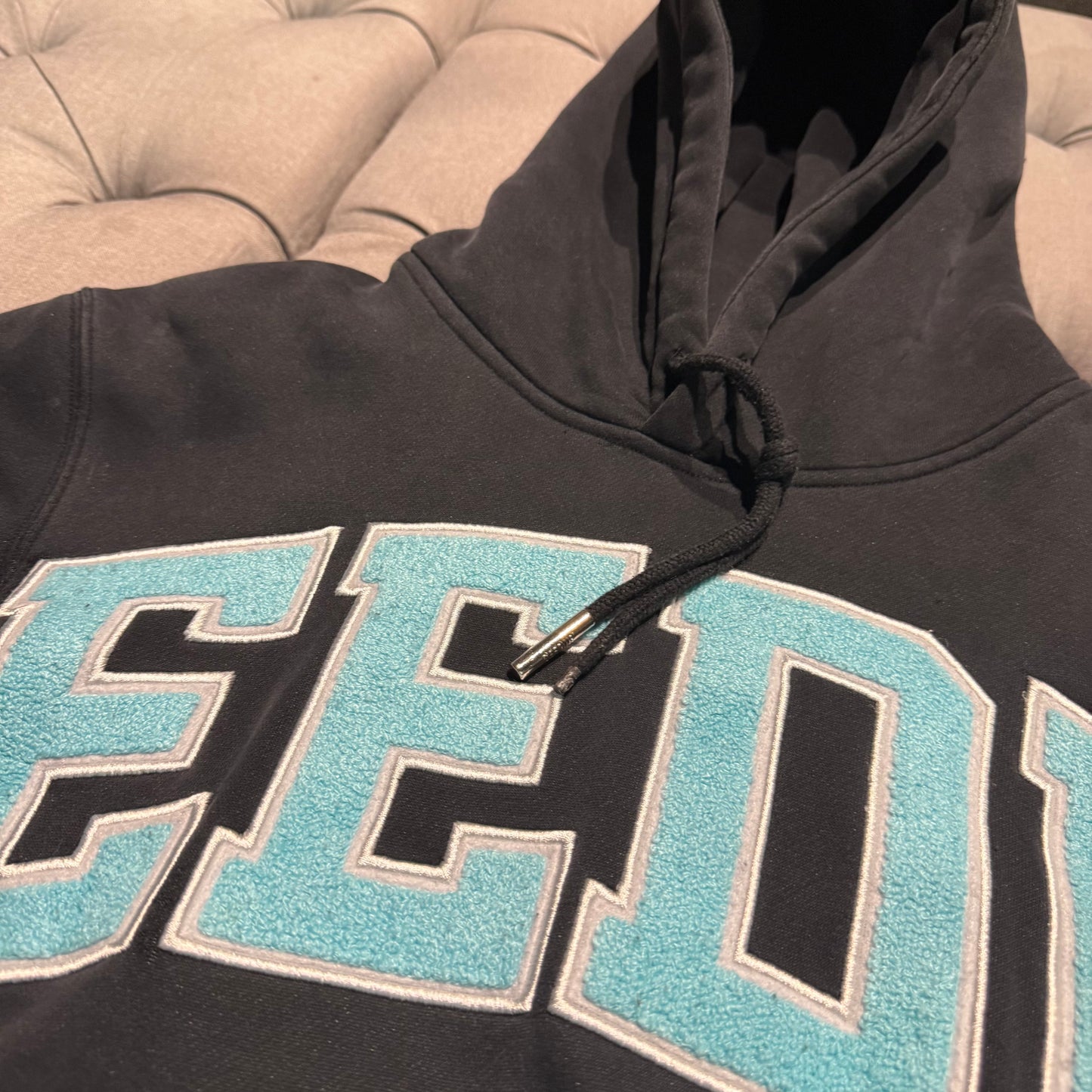 Geedup Team Logo Hoodie 'Black Blue' (Second hand)