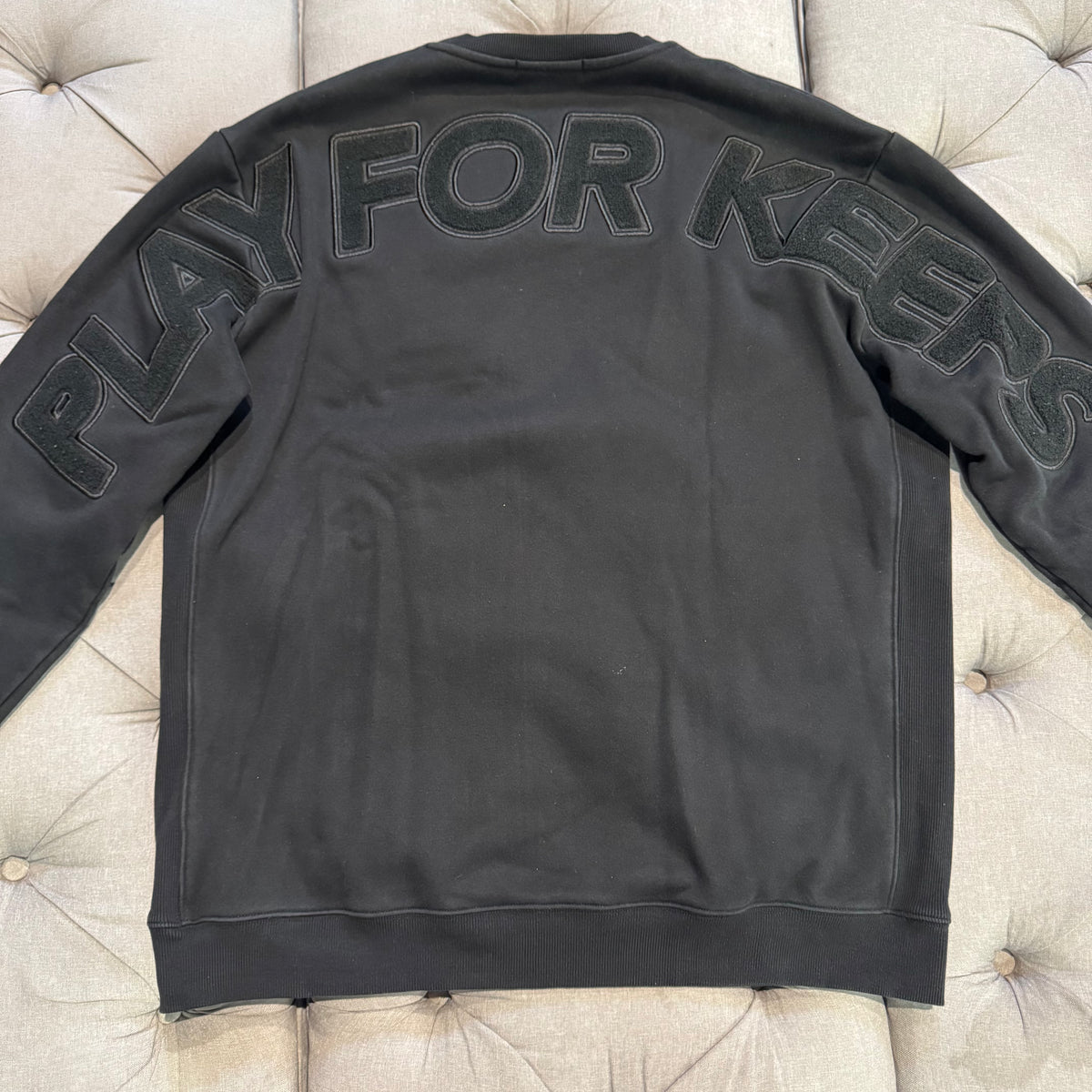 Geedup Play For Keeps Crewneck 'Black White' (Second hand)