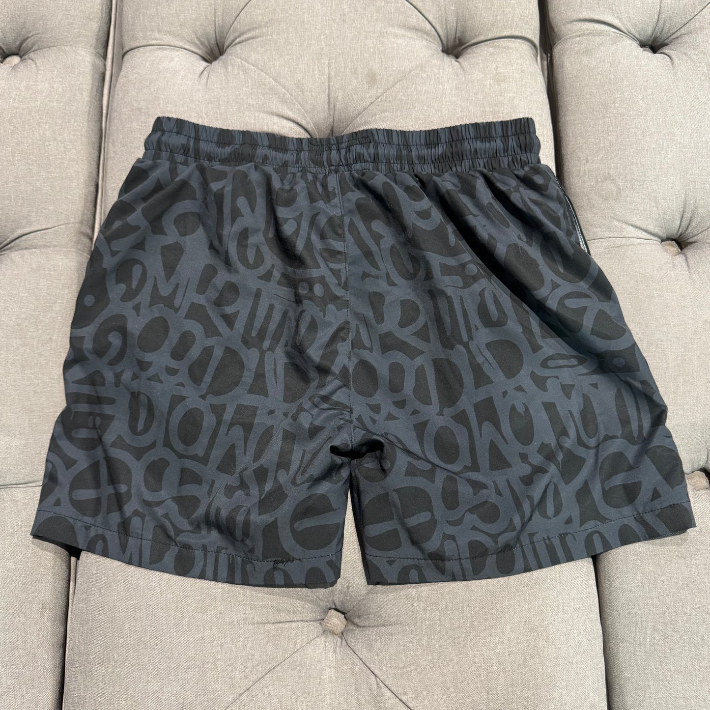Geedup Graffiti Swim Shorts 'Navy Red' (Second hand)