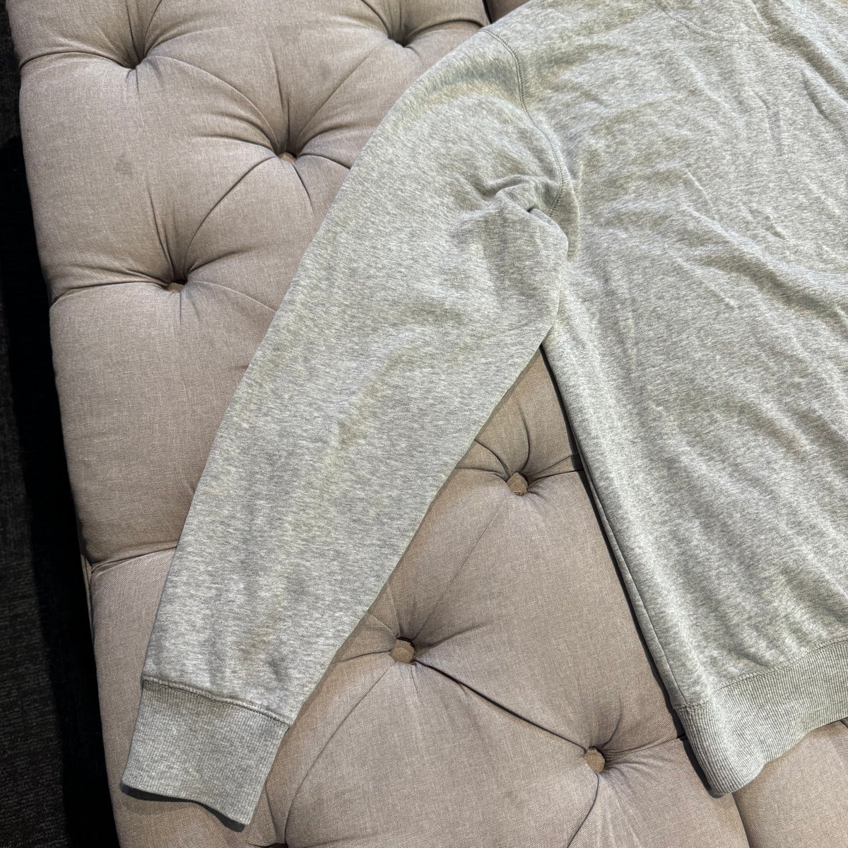 Asics Front Logo Hoodie 'Grey White' (Second hand)