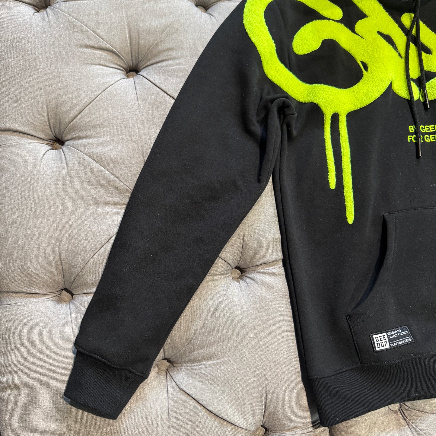 Geedup Handstyle Hoodie 'Black Volt' (Second hand)