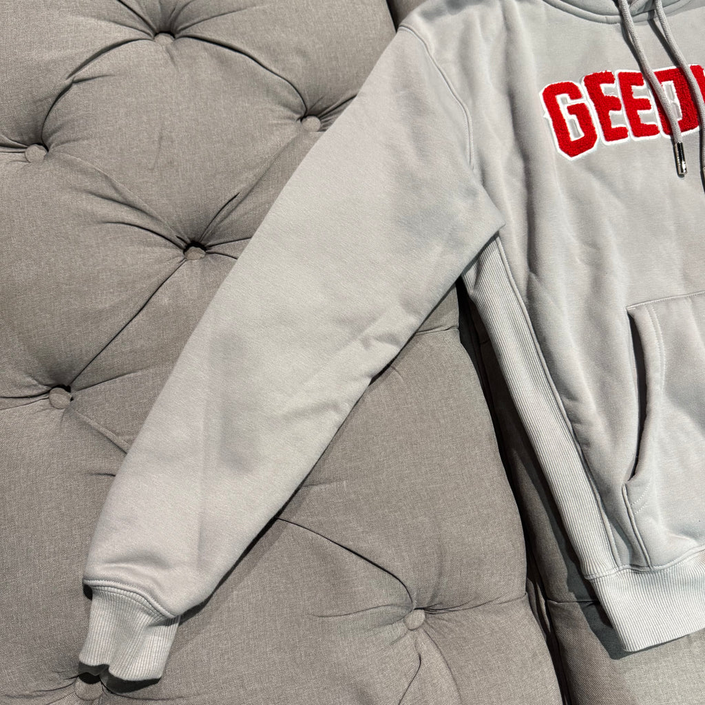 Geedup Play For Keeps Hoodie 'Grey Red' (Second hand)