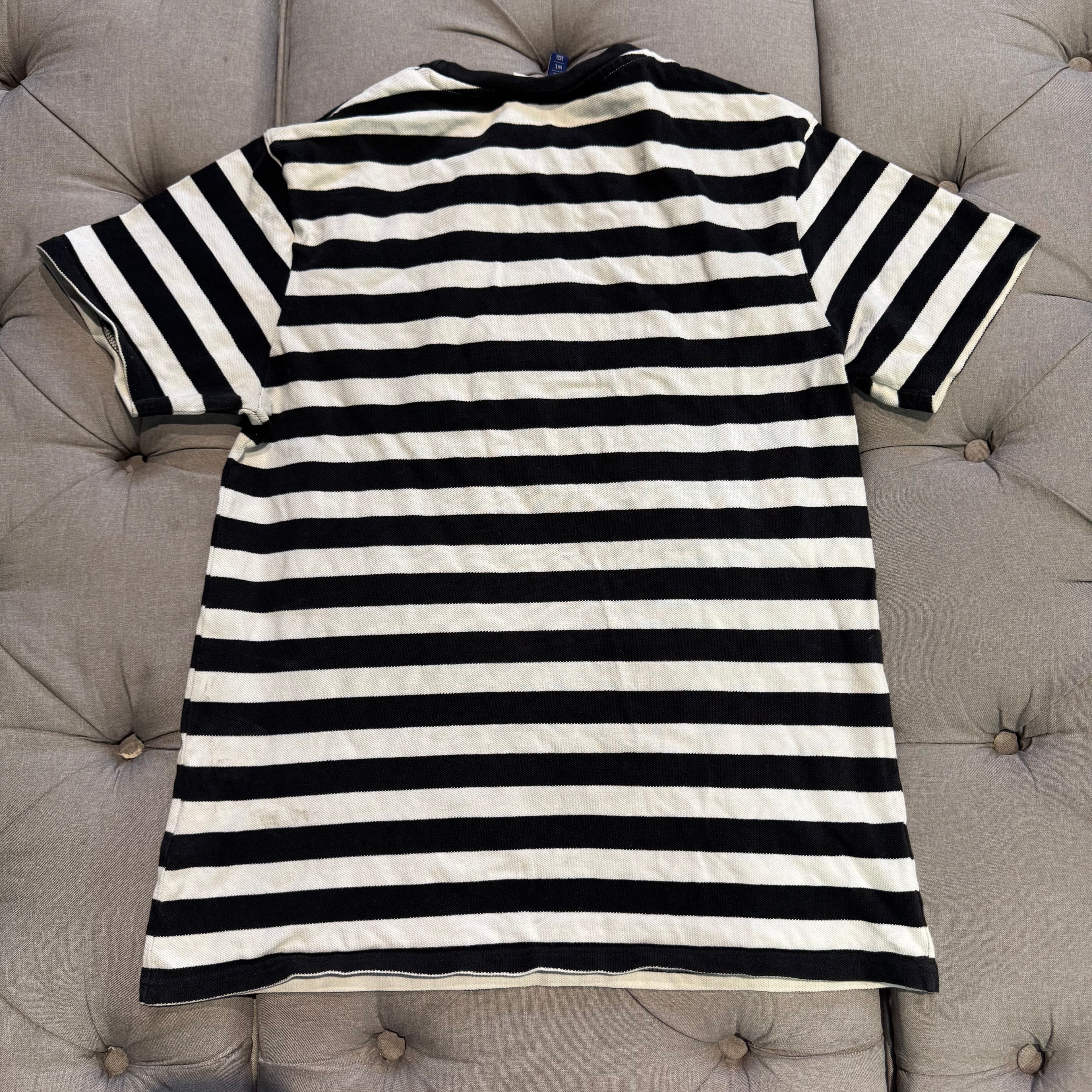 Nautica Competition EST96 Stripe T-Shirt 'White Black' (Second hand)