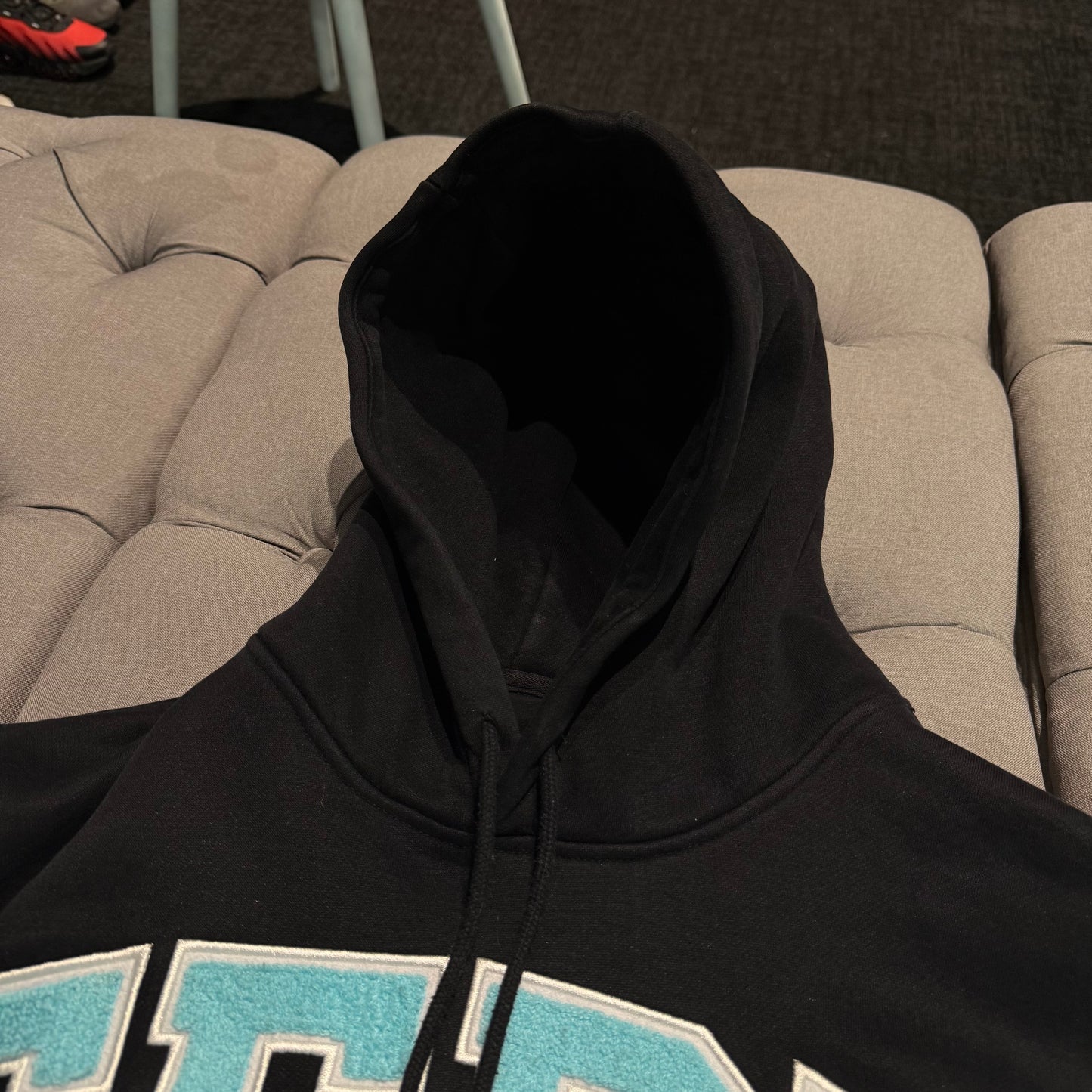 Geedup Team Logo Hoodie 'Black Baby Blue' (Second hand)