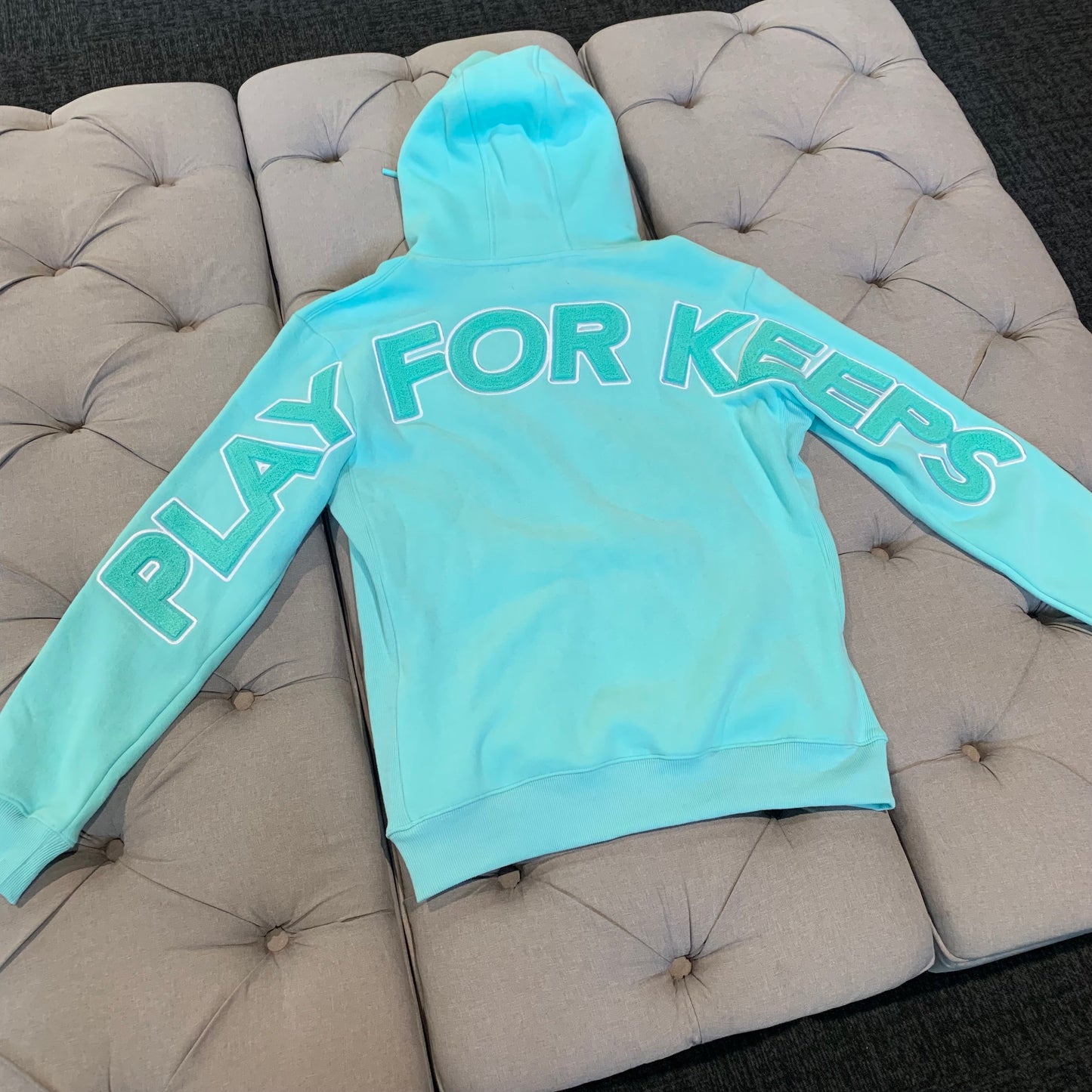 Geedup Play For Keeps Hoodie 'Teal' (Second hand)