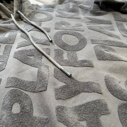 Geedup Monogram Play For Keeps Hoodie 'Ash Grey' (Second hand)