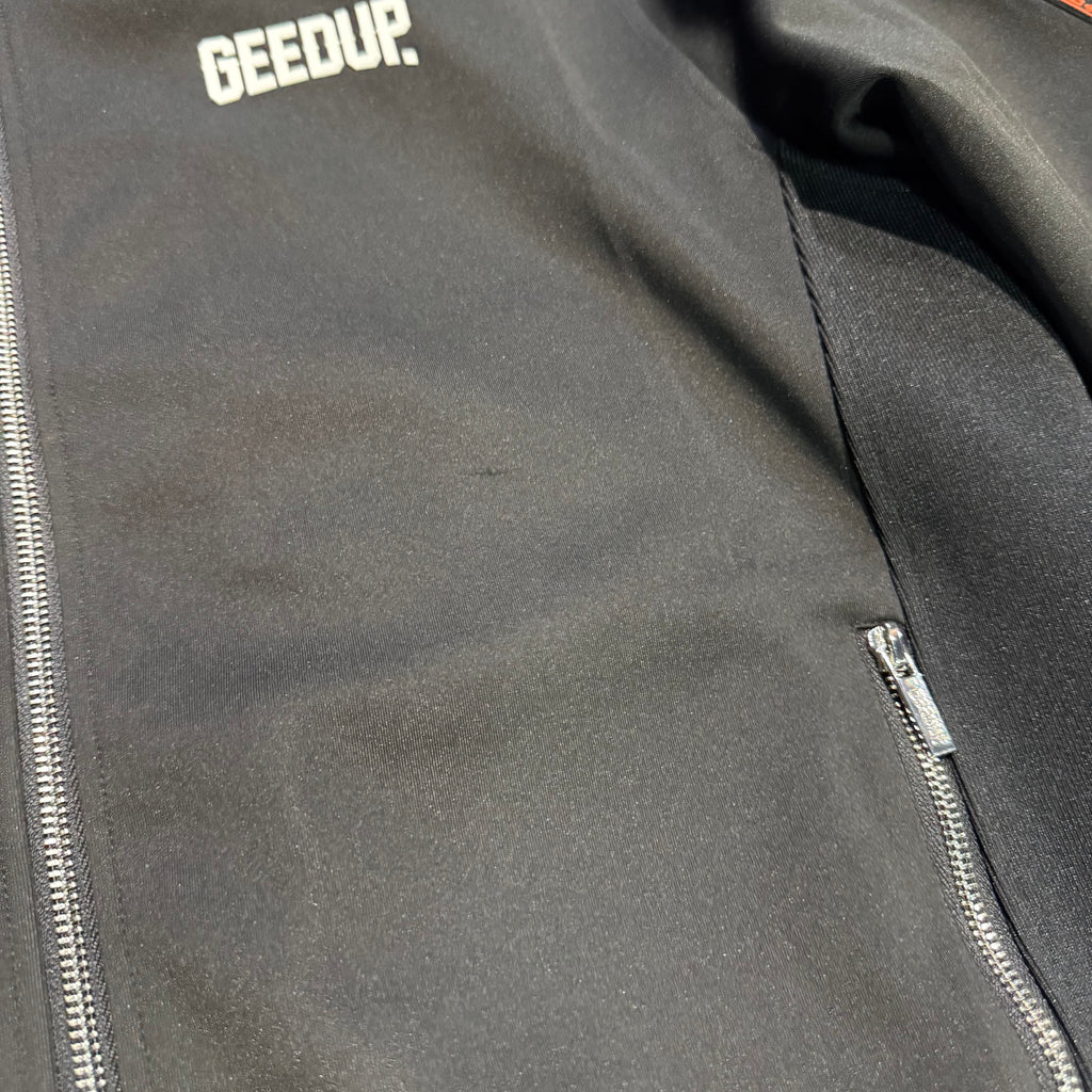 Geedup Core Logo G-Tape Jacket 'Black Burnt Orange' (Second hand)