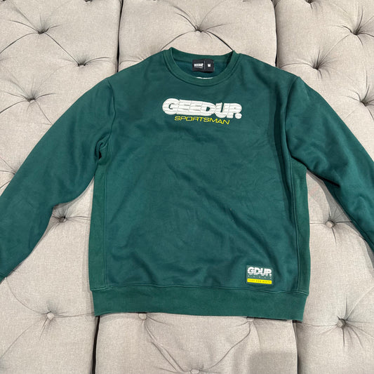 Geedup Sportsman Crewneck 'Pine Green Yellow' (Second hand)