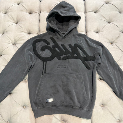 Geedup Handstyle Hoodie 'Washed Black' (Second hand)