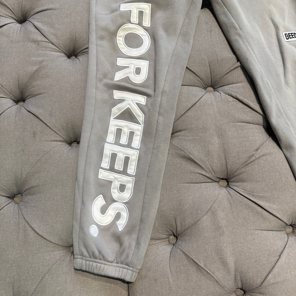 Geedup PFK Track Pants 'Grey White' (Second hand)