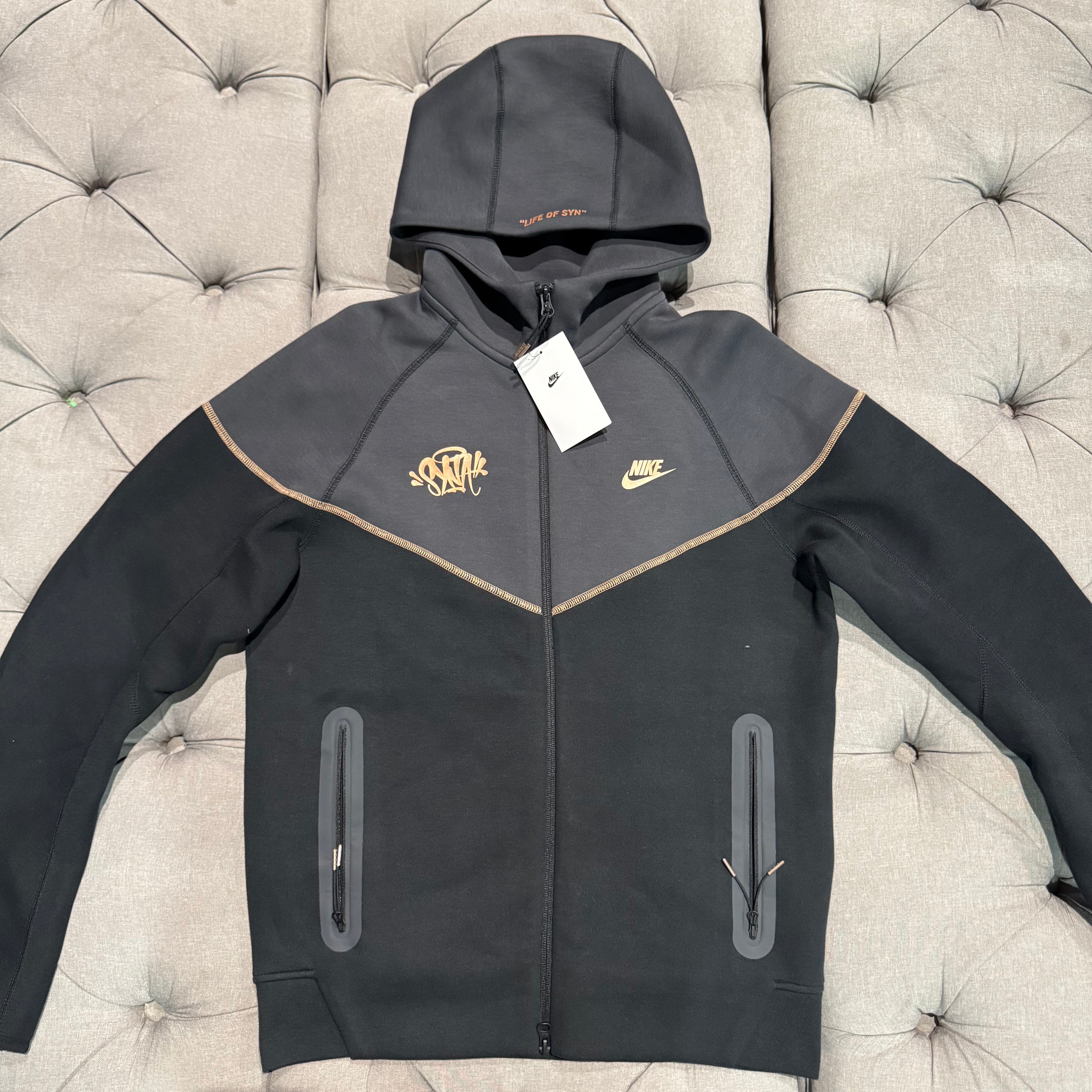 Nike X Syna World Tech Fleece Jacket 'Black' (Brand New)
