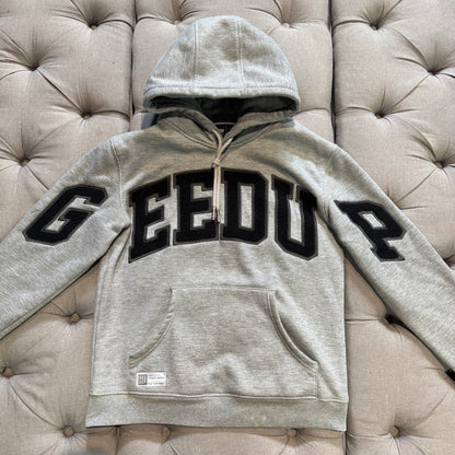 Geedup Team Logo Hoodie 'Grey Black' (Second hand)