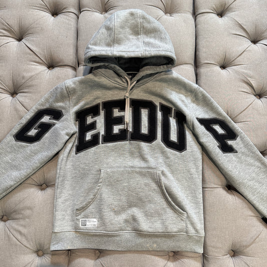 Geedup Team Logo Hoodie 'Grey Black' (Second hand)